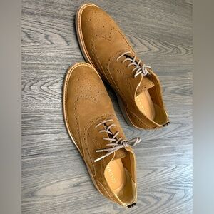 Cole Haan GrandØS Wingtip Oxford - Tan Leather - Excellent Condition